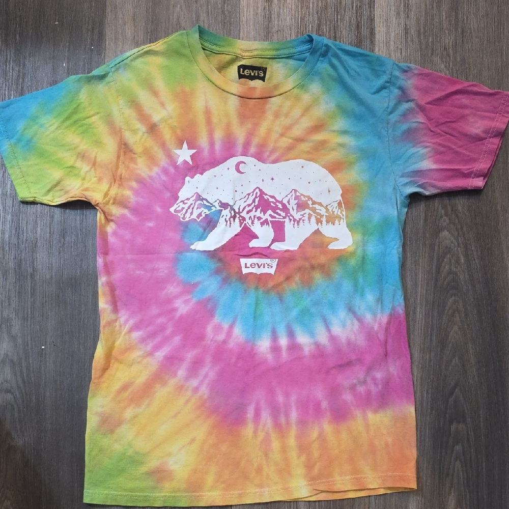 Levi's Multicolor Tie-Dye Bear Graphic T-Shirt